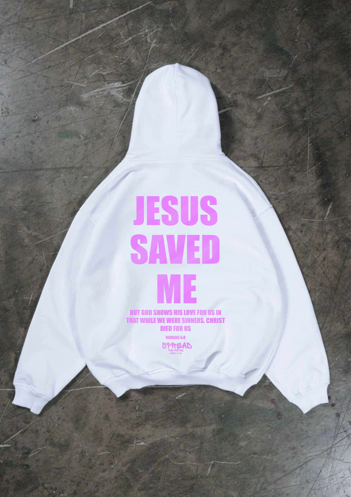 JESUS SAVED ME OVERSIZED HOODIE