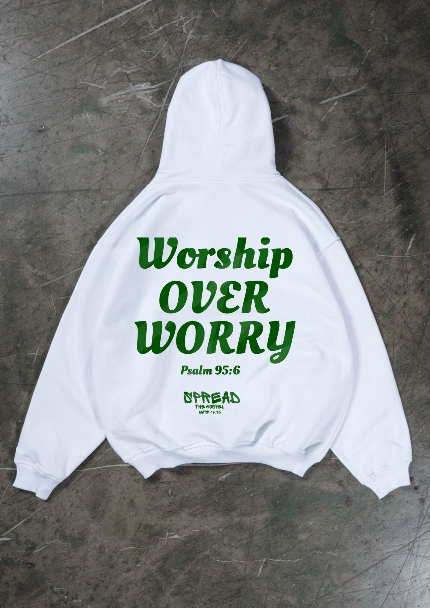 WORSHIP OVER WORRY OVERSIZED HOODIE