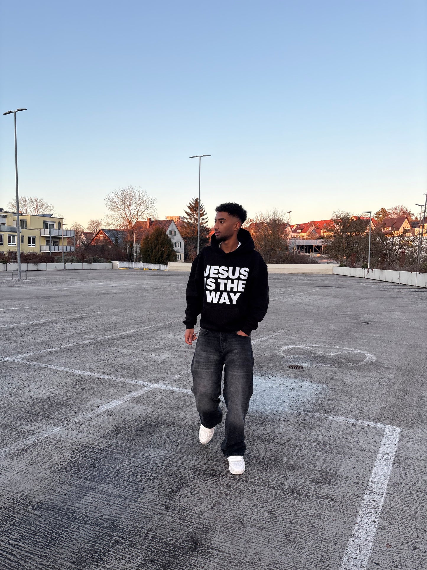 JESUS IS THE WAY OVERSIZED HOODIE