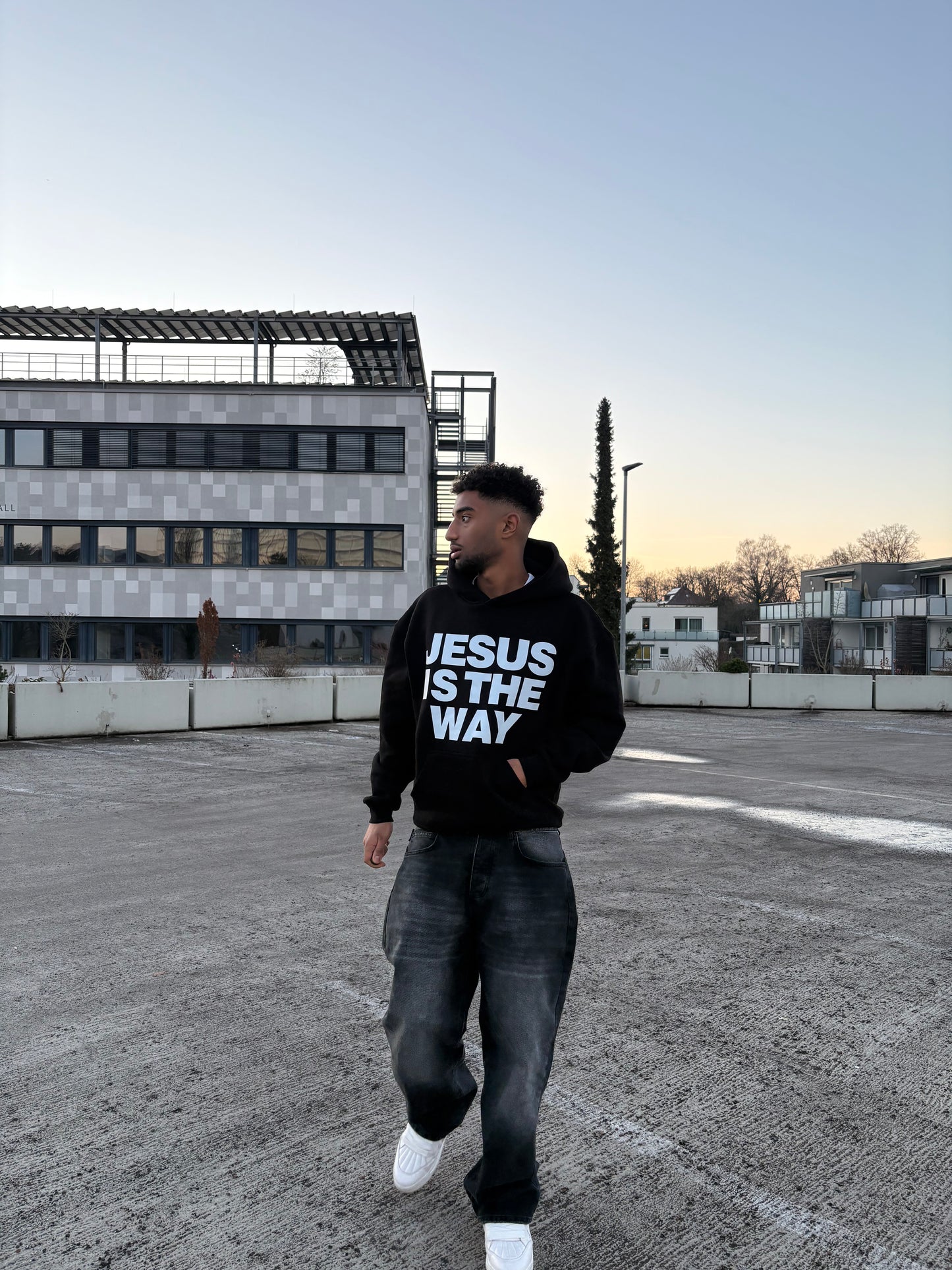 JESUS IS THE WAY OVERSIZED HOODIE