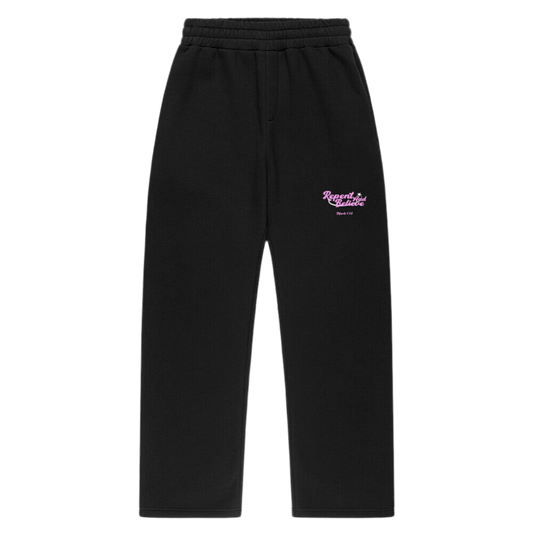 REPENT AND BELIEVE OVERSIZED OPEN LEG JOGGER PINK